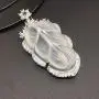 Sumray Natural ice Chalcedony Leaves Pendant Jade Necklace Pendant Jewelry Pendant for Man and Women Gifts Sumray Natural ice Chalcedony Leaves Pendant Jade Necklace Pendant Jewelry Pendant for Man and Women Gifts