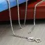 Sea of Ice 925 Sterling Silver 1mm Italian Box Chain for Women Girls Kids Unisex, 14-36 Inch