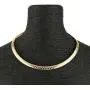 HZMAN Stainless Steel Omega Chain 8mm Solid 18 inch Necklace and 8.5 inch Bracelet Ste