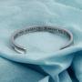 Zuo Bao Always My Sister Forever My Friend Hair Tie Bracelet Sister in Law Gift Sister of The Groom Cuff Bangle Bracelet