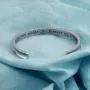 Zuo Bao Always My Sister Forever My Friend Hair Tie Bracelet Sister in Law Gift Sister of The Groom Cuff Bangle Bracelet