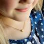Fashion Heart Initial Necklaces for Women Girls Tiny Initial Necklaces for Women 18K Gold Filled Heart Pendant Letter Alphabet Necklace Kids Heart Letter Initial Necklace Birthday Gifts for Girls
