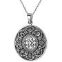 AeraVida Ancient Tibetan Amulet .925 Sterling Silver Pendant Necklace