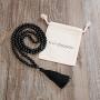 Yoga Necklace Jewelry Beaded Long Tassel Necklace Jasper with 108 Mala Beads for Women or Men