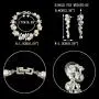 EVER FAITH Simulated Pearl Crystal Bridal Necklace Earrings Bracelet Set Clear EVER FAITH Simulated Pearl Crystal Bridal Necklace Earrings Bracelet Set Clear