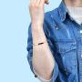 THREE KEYS JEWELRY Personalized Blank Engravable Bracelets for Women 316L Stainless Steel Bracelet Smaller Pendant Dainty Plated Rose Gold Initial Bar Charm Bracelet Silver Custom for Girls