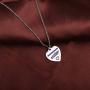 Detailed Thin Blue Line Police Mom Wife Sister Necklace Back The Blue Jewelry
