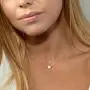 Mevecco Tiny Gold Heart Initial Necklace 14K Gold Filled Handmade Letter Heart Choker Necklace for Women Kids Child Initial Necklace Minimalist Personalized Jewelry Flower Women