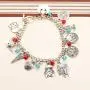 BEKECH Classic Movie Themed Vintage Bracelet TV Movies Show Charm Movie Series Multiple Charms Bracelet Costume Horror Jewelry Gifts for Fans