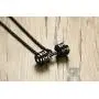 XUANPAI Mens Stainless Steel Hollow Fitness Gym Barbell Dumbbell Pendant Necklace with Chain 24'' XUANPAI Mens Stainless Steel Hollow Fitness Gym Barbell Dumbbell Pendant Necklace with Chain 24''