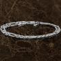 LIFETIME JEWELRY 7mm Figaro Chain Bracelet 24k Gold Plated for Men and Women