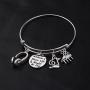 Zuo Bao Music Bracelet Without Music Life Would Be Flat Music Note Charm Bracelet Music Lover Jewelry Gift