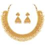 Aheli Indian Ethnic Wedding Wear Faux Pearl Necklace Jhumki Earring Set Bollywood Party Wear Fashion Jewelry for Women