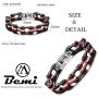 BEMI Cool Style Gothic 10MM Wide Bike Motorcycle Chain Polished Stainless Steel Link Bracelet for Men