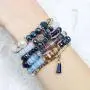 RIAH FASHION Bead Multi Layer Versatile Statement Bracelets - Stackable Beaded Strand Stretch Bangles Sparkly Crystal Mix, Tassel Charm RIAH FASHION Bead Multi Layer Versatile Statement Bracelets - Stackable Beaded Strand Stretch Bangles Sparkly Crystal Mix, Tassel Charm