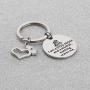 AKTAP Funny Nurse Gift Dog Mom Gifts I Am A Dog Mom and A Nurse Nothing Scare Me Keychain for Nurse Graduation Dog Lover