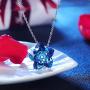 COLE.LOVE Lotus Flower Heart Pendant Necklace Handmade Flower Jewelry for Mothers Day Necklace Gift for Women,Mom,Girls, Wife