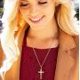Lifetime Jewelry INRI Crucifix 24k Gold Plated Cross Necklace for Women & Men