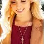 Lifetime Jewelry INRI Crucifix 24k Gold Plated Cross Necklace for Women & Men Lifetime Jewelry INRI Crucifix 24k Gold Plated Cross Necklace for Women & Men