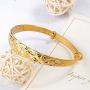 OPK Bangle Bracelets for Women Fashion Classical 18k Gold Plating Copper Jewelry Gifts for Ladies OPK Women bangles Bangle Bracelets for Women bracelet for womenFashion bracelet for women Classical 18k Gold Plating Copper cuff bangle bracelets for women c