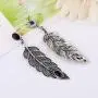 Frodete Crystal Leaf Dangle Earrings for Women Girls Anniversary Wedding Party Jewelry Charms