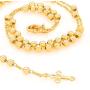 LIFETIME JEWELRY Small Rosary Necklace [ Prayer Beads ] 24K Real Gold Plated