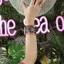 FANCY SHINY Tree of Life Leather Wrap Bracelet Inspirational Cuff Bangles Boho Pearl Bracelets with Magnetic Clasp Unique Jewelry Gifts for Women Teen Girls