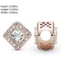 Pandora Jewelry Geometric Radiance Cubic Zirconia Charm in Pandora Rose