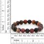 Gem Stone King 10MM Classic Tourmaline Round Beaded Streched Bracelet