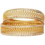 JDZ COLLECTION Indian Bridal Wedding Bracelet Bangle Set Jewelry Gold Plated Jewelry Cubic Zirconia,CZ Bangles Set Traditional Bollywood Bangles