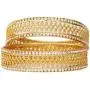 JDZ COLLECTION Indian Bridal Wedding Bracelet Bangle Set Jewelry Gold Plated Jewelry Cubic Zirconia,CZ Bangles Set Traditional Bollywood Bangles