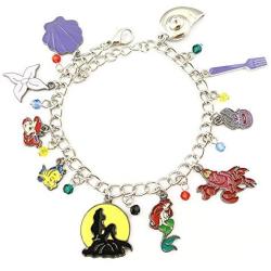 Universe of Fandoms Anime Cosplay Jewelry Cartoons The little mermaid princess Charm Bracelet Gifts for Women girl