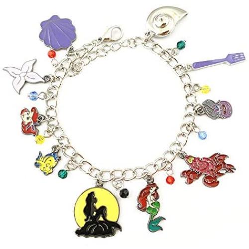 Universe of Fandoms Anime Cosplay Jewelry Cartoons The little mermaid princess Charm Bracelet Gifts for Women girl