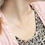 Yfe Simple Dot Necklace Jewelry Silver Tiny Dot Necklaces for Women and Girls Minimal Charm Necklace (Dot-Silver)