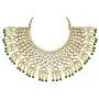 Aheli Exquisite Wedding Party Wear Faux Kundan Pearl Beaded Necklace and Earrings Set Indian Ethnic Jewellery for Women