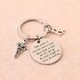FUSTMW Pharmacist Keychain Rx Pharmacist Graduation Gifts RX Pharmacy Symbol Keychain Inspiration Gift for Pharmacist Jewelry Take Pride in How Far You Have Come