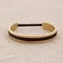 ZUOBAO Stainless Steel Elastic Hair tie Bracelet Brushed Edges for Women Girls