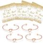 Bridesmaid Gifts, I Cant Tie The Knot Without You Bracelets -Set of 1, 4, 5, 6, 7, 10