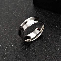 Womens Mens Ring 8mm Handmade Metal Blank Rings DIY Jewelry Making Supplies Craft