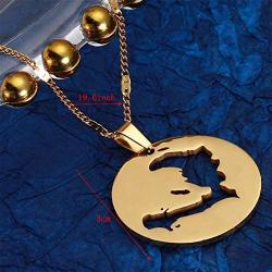 The Republic of Haiti Map Pendant Necklace Chain Port-AU-Prince Map Jewelry
