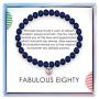 SOLINFOR 80th Birthday Gifts for Women - Lapis Lazuli Beads Bracelet - 80 Years Old Jewelry Gift Idea for Her
