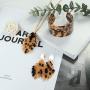 ORAZIO Acrylic Necklace Bracelet Earrings for Women Resin Statement Jewelry Set