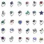 Mixed Mood Rings Classic Temperature Change Color Mood Ring Lovers Adjustable Size(10pcs/12pcs/30pcs)
