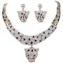 EVER FAITH Gold-Tone Leopard Necklace Earrings Set Clear Austrian Crystal EVER FAITH Gold-Tone Leopard Necklace Earrings Set Clear Austrian Crystal