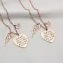 MEMGIFT Rose Gold Personalized Memorial Gifts Loss of Loved One Remembering Initial Necklace Sympathy Jewelry for Her Women Teen Girls Sister Best Friend