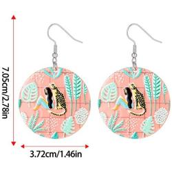 MTSCE Statement Earrings for Women Girls, Acrylic Geometric Earrings Resin Acetate Drop Dangle Earrings Hoop Earrings Fashion Jewelry