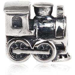 Flight Charms 925 Sterling Silver I Love Travel Charms for Pandora Bracelets Birthday Christmas Gifts for Women (Train Charm)