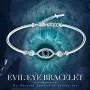 SUES SECRET Evil Eye Bracelet Crystal Jewelry with a Tiny Cross Extender for Women Girls for mom Easter Gifts 2021 for her