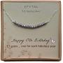 EFYTAL 17th Birthday Gifts for Girls, Sterling Silver Necklace, 17 beads for 17 Year Old Girl, Jewelry Gift Idea