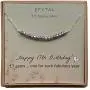 EFYTAL 17th Birthday Gifts for Girls, Sterling Silver Necklace, 17 beads for 17 Year Old Girl, Jewelry Gift Idea